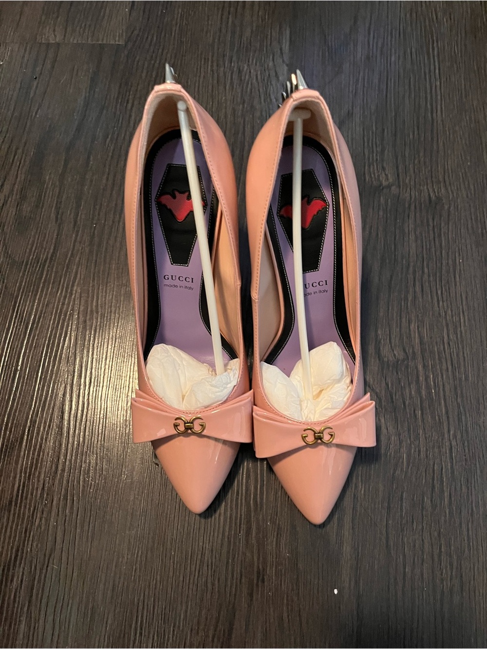 Like New - Gucci Pink Bow Pointed-Toe Pumps